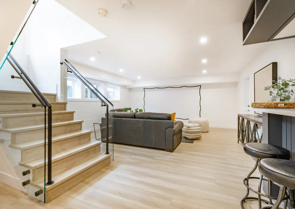 Modern Finished Basement Renovations Ann Arbor